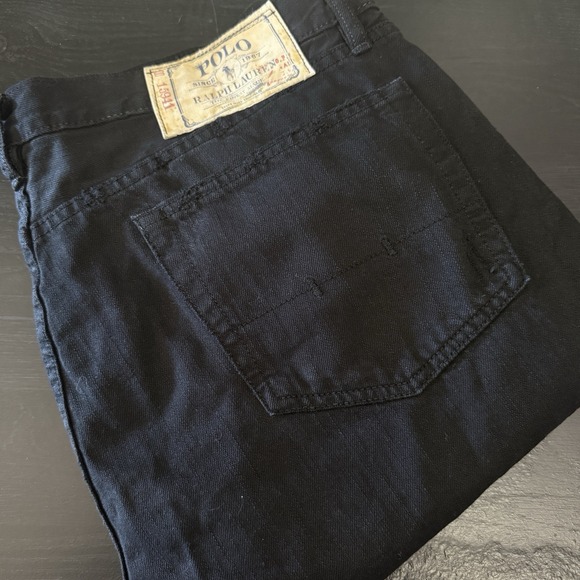 Polo Ralph Lauren Other - Polo Ralph Lauren Jeans Mens 36x30 Black Straight Leg Pants Cotton Denim